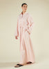 Self Stripe Cotton Maxi Blush