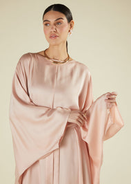Blush Sateen Kaftan