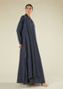 Cobalt Blue Wrap Abaya