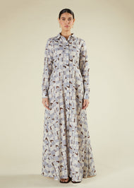 Blue Retro Maxi