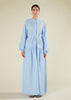 Sky Blue Textured Maxi