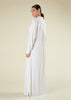 Cream Self Print Maxi Shirt