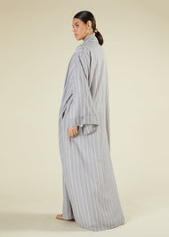 Grey & White Kimono
