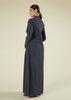 Self Print Wrap Abaya