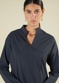 Self Print Wrap Abaya