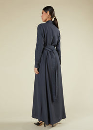 Double Collar Maxi Cobalt Blue