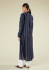 Pinstripe Maxi Shirt Navy