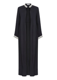 Cypress Open Abaya Black