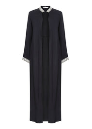 Cypress Open Abaya Black