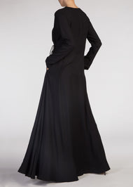 Black Wrap Abaya