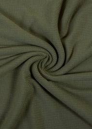 Khaki Ribbed Jersey Hijab