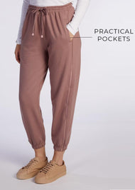 Cotton Track Pants Taupe - Final Sale