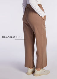 Cotton Loose Fit Joggers Khaki - Final Sale