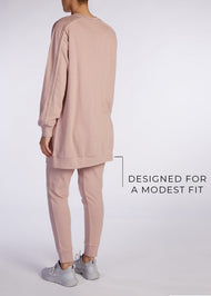 Modest Sweatshirt Pink