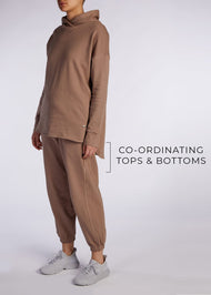 Cotton Track Pants Khaki