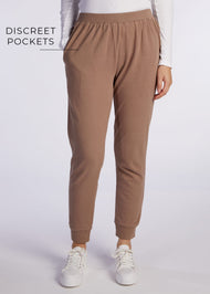 Cotton Cuffed Leggings Khaki